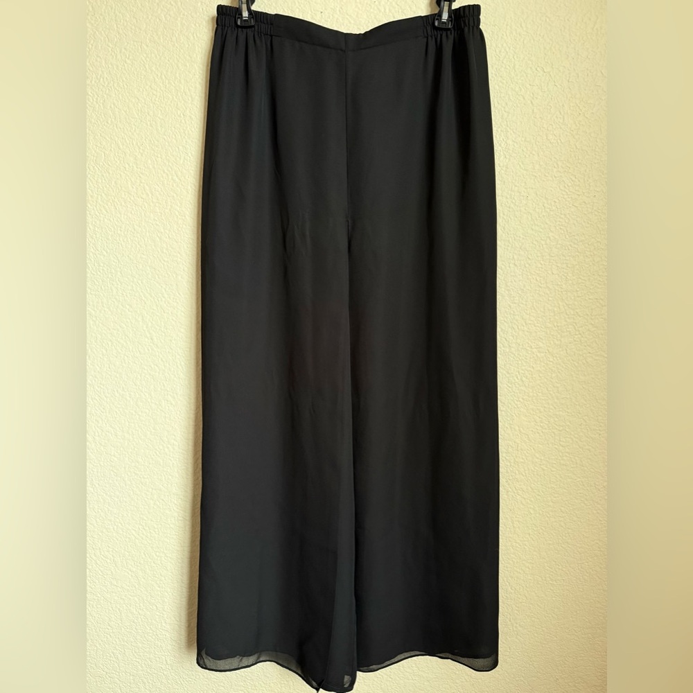 Adrianna Papell Black Wide Leg Dress Pants